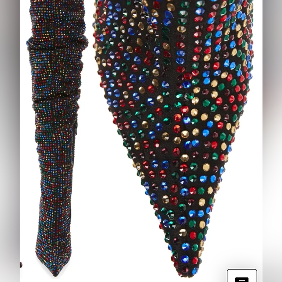 Jeffrey Campbell rhinestone boots size 10 - Picture 3 of 4
